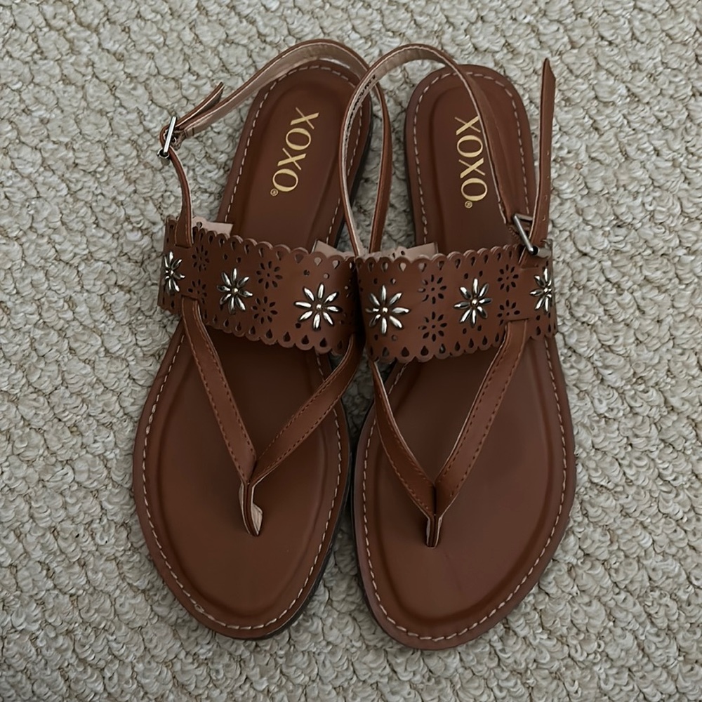 XOXO brown sandals
